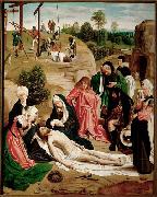 Geertgen Tot Sint Jans Geertgen painted The Lamentation of Christ for the altarpiece of the monastery of the Knights of Saint John in Haarlem oil painting reproduction